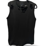 ROAD RASH SHOULDERS BLACK TANK TOP