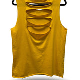 HOGAN TRIBUTE CUT ROAD RASH YELLOW TANK TOP