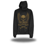 SKULL & WINGS BLACK HOODIE