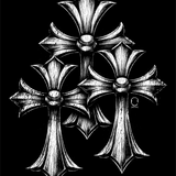 TRIO CROSS DECAL