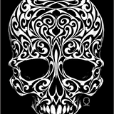 TRIBAL SKULL DECAL