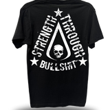 STRENGTH TROUGH BS - BLACK CLASSIC TEE