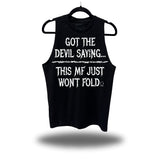 THIS MF WON'T FOLD CLASSIC BLACK TANK TOP
