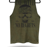 NO REGRETS TANK TOP*MILITARY GREEN*