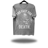 TOO FAST OVERSIZE PRINT VINTAGE TEE *GREY*