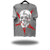 GRUNGE STAR OVERSIZE PRINT VINTAGE TEE *GREY*