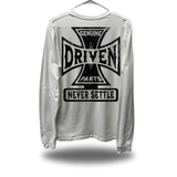 GENUINE PARTS WHITE LONG SLEEVE TEE