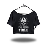 TIRED WIDENECK OVERSIZED BLACK CROP TOP