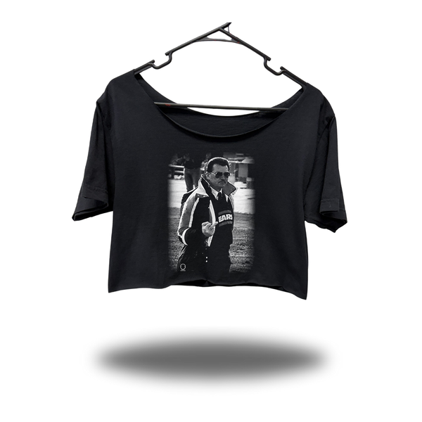 DITKA WIDENECK OVERSIZED BLACK CROP TOP