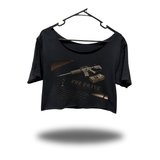 THE ESSENTIALS WIDENECK OVERSIZED BLACK CROP TOP