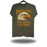 WILD N FREE MILITARY GREEN CLASSIC TEE