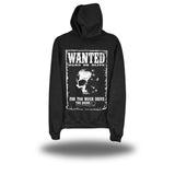 WANTED DEAD OR ALIVE BLACK HOODIE