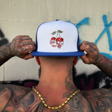 SWEET DEADLY WHITE NAVY FLAT BILL HAT