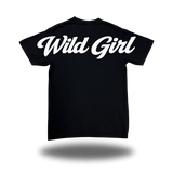 WILD GIRL BLACK OVERSIZED BILLBOARD TEE