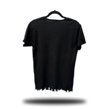 LOVE DON'T PAY ROAD RASH FRINGE BOTTOM TEE