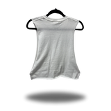 ASSHOLE BOUJEE AF WHITE CROP TANK TOP