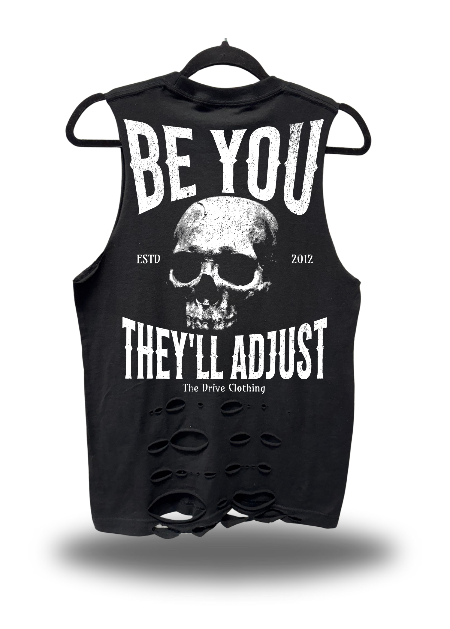 BE YOU - ROAD RASH BLACK TANK TOP