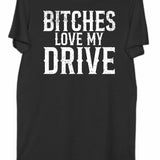 LOVE MY DRIVE BLACK CLASSIC TEE