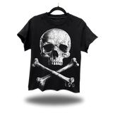 CROSSBONES ROAD RASH BLACK OVERSIZED TEE