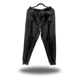 SKELETON BLACK JOGGER - BLACK ON BLACK
