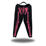 SKELETON BLACK JOGGER - PINK