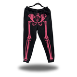 SKELETON BLACK JOGGER - PINK