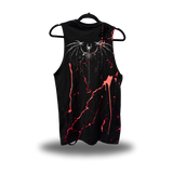 GOTHIC SKELETON BLOOD ROAD RASH TANK TOP