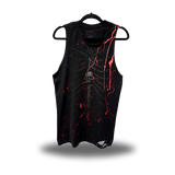 GOTHIC SKELETON BLOOD ROAD RASH TANK TOP