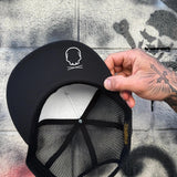 LIVE FREE BLACK CAMO FLAT BILL HAT