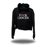F*CK CANCER CROP HOODIE