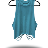ROAD RASH VINTAGE ROYAL CARIBE CROP TANK TOP