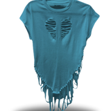 ROAD RASH HEART BEACH VIBES VINTAGE ROTAL CARIBE TEE