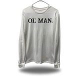 OL' MAN WHITE LONG SLEEVE TEE