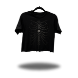 GOTHIC SKELETON CROP TOP
