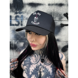 SLAY CANCER CURVED BILL BLACK HAT