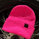 DDD BEANIE NEON PINK - The Drive Clothing