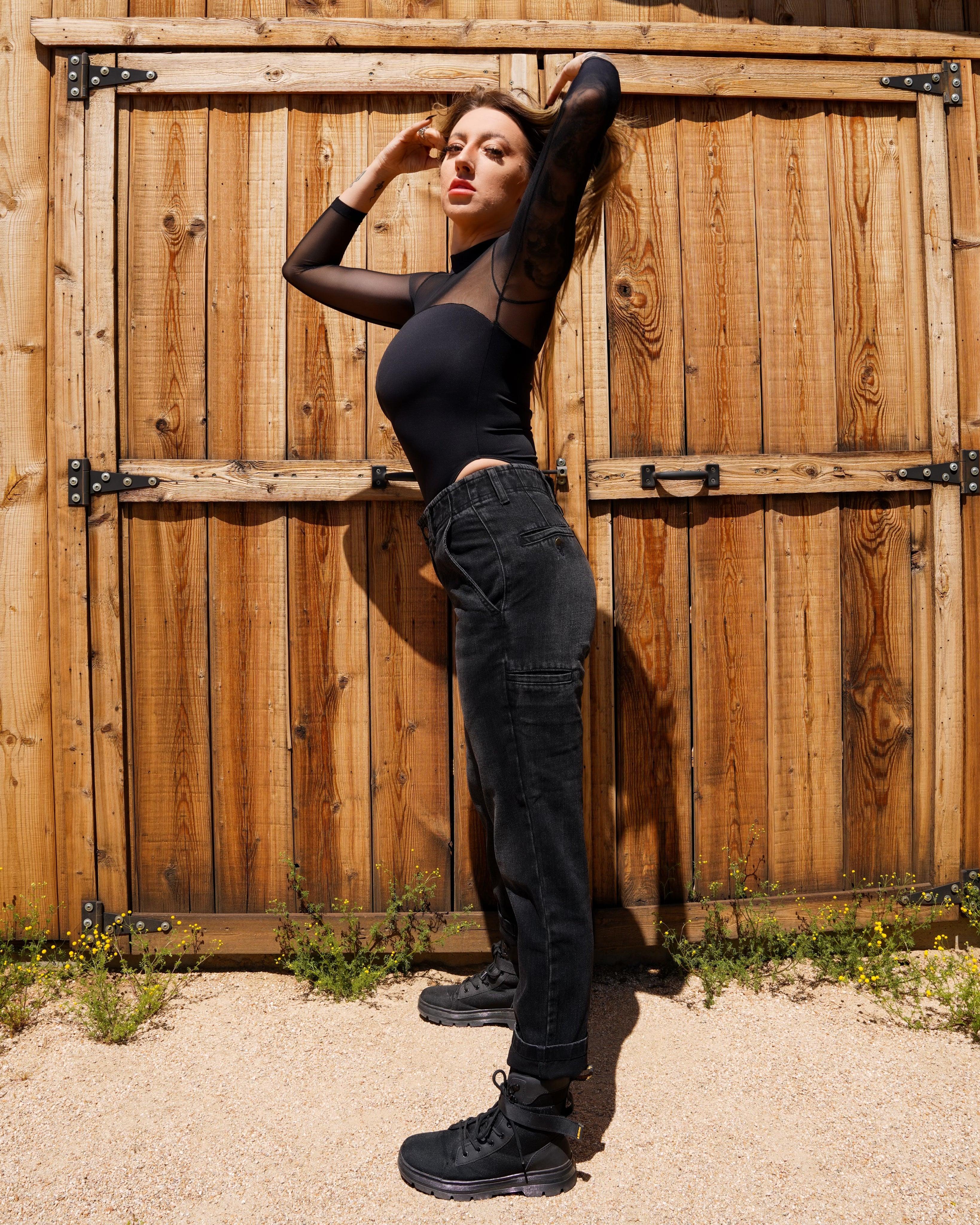 DDD BLACK MESH BODYSUIT - The Drive Clothing