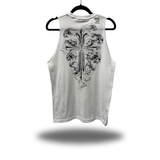 GHOST CROSS ROAD RASH WHITE TANK TOP