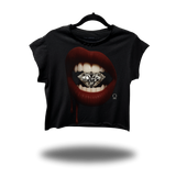 DIAMOND LIPS MUSCLE CROP TOP