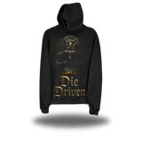 DIE DRIVEN OVERSIZE BACK PRINT BLACK HOODIE