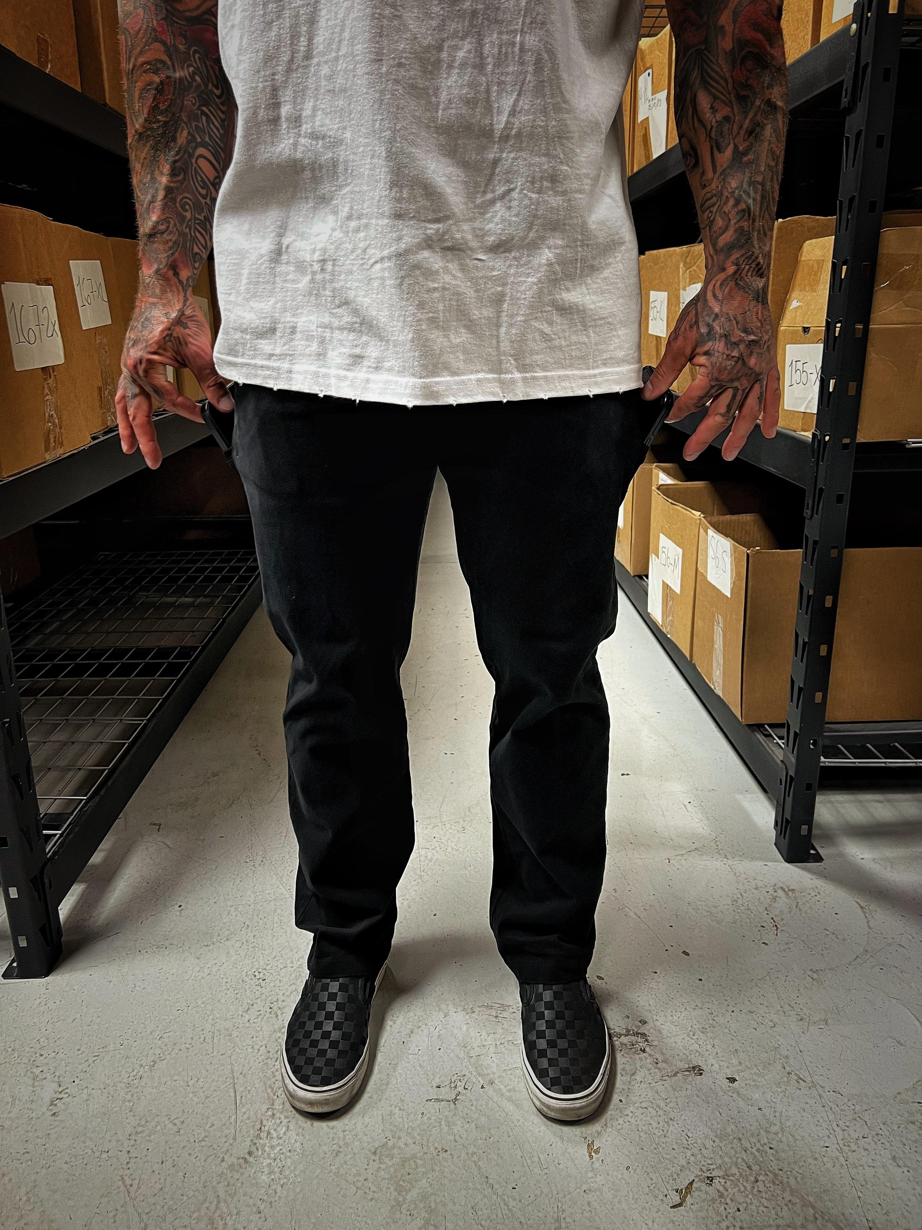 DRIVEN FLEX BLACK PANTS - The Drive Clothing