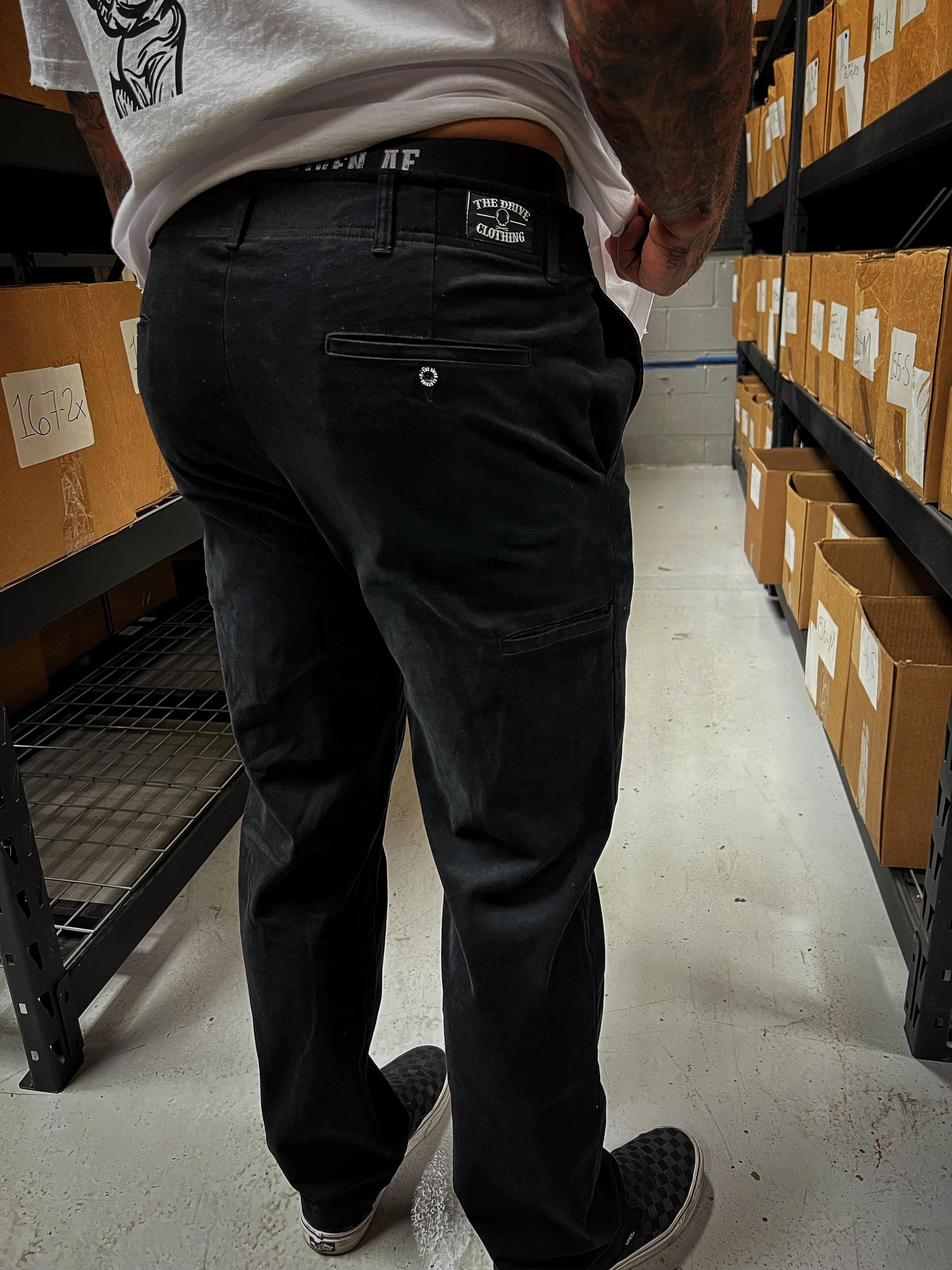 DRIVEN FLEX BLACK PANTS - The Drive Clothing