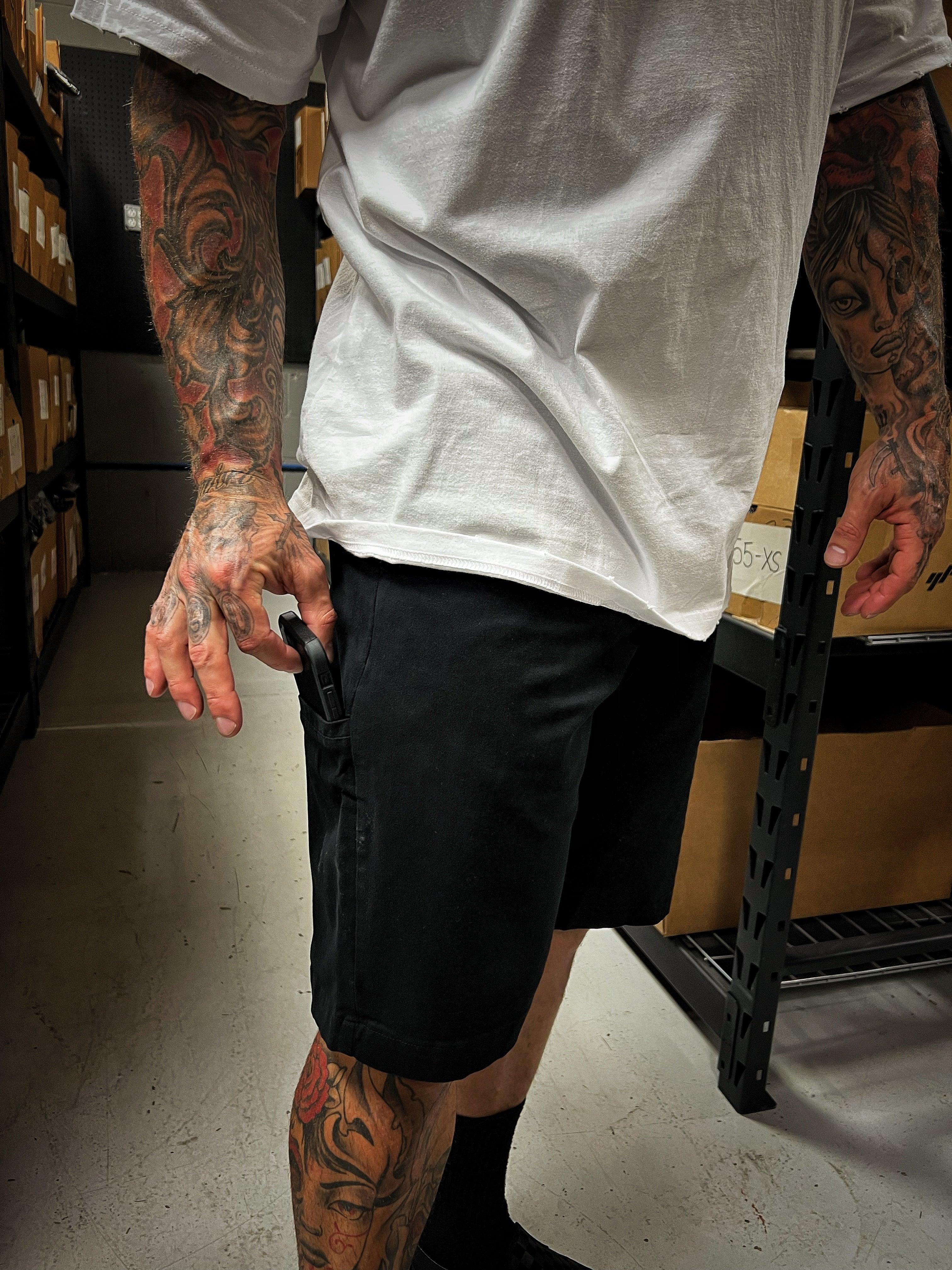 DRIVEN FLEX BLACK SHORTS - The Drive Clothing