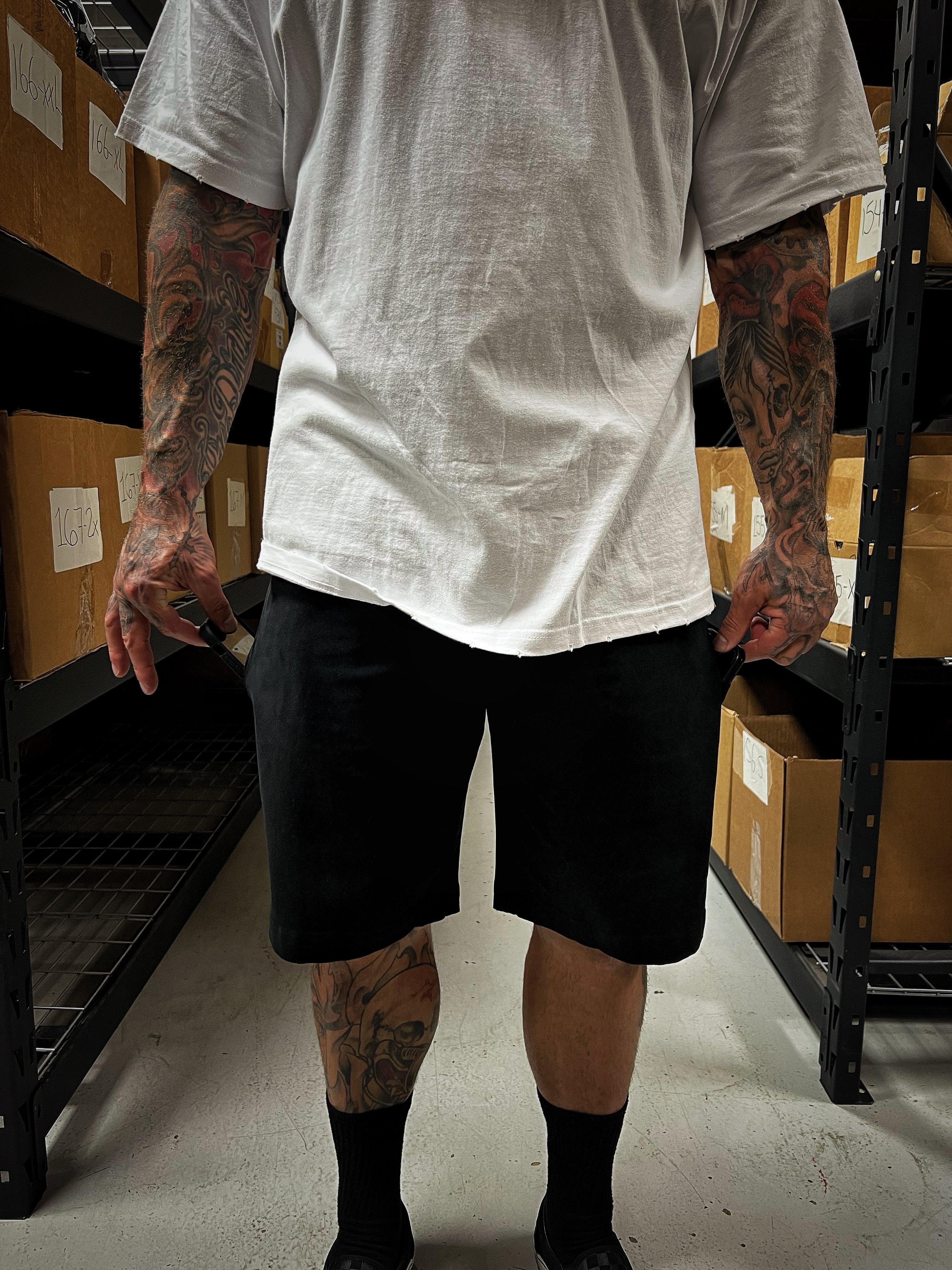 DRIVEN FLEX BLACK SHORTS - The Drive Clothing