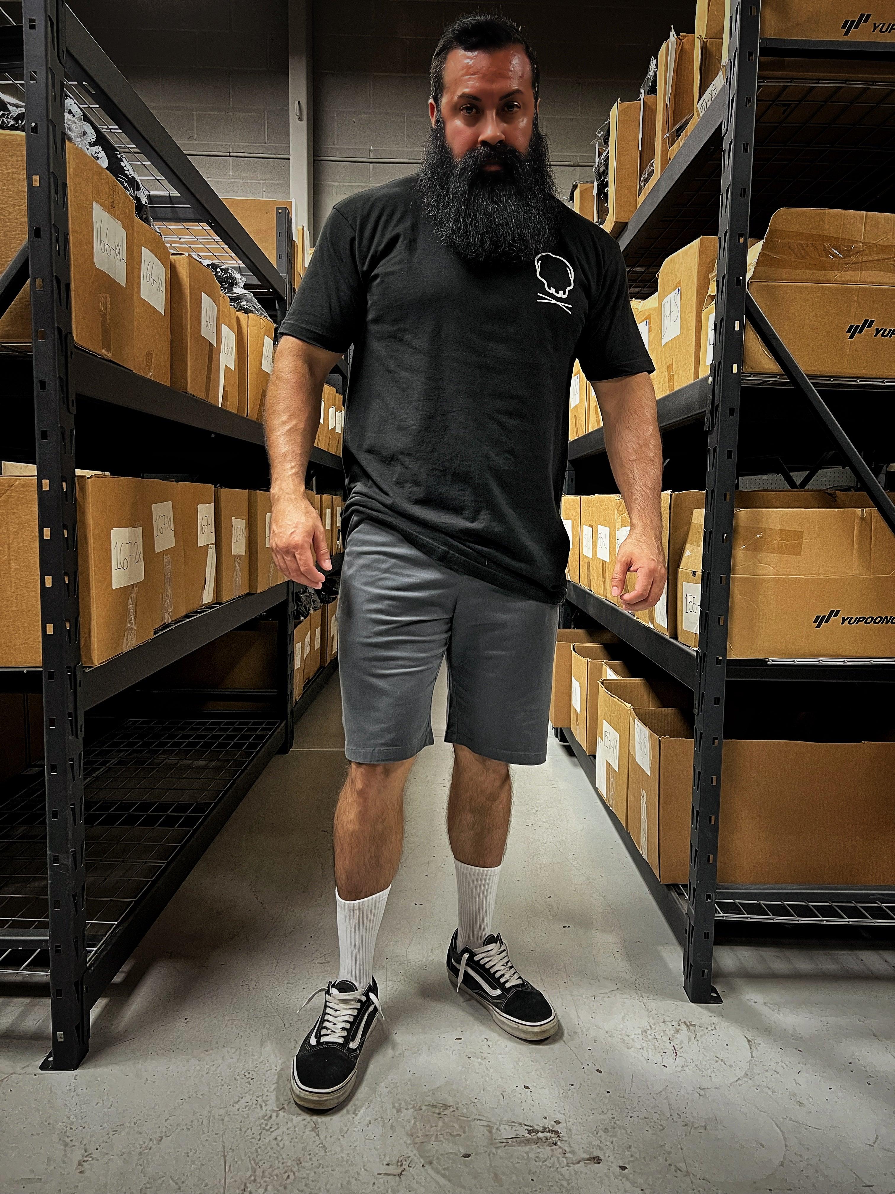 DRIVEN FLEX SMOKE GREY SHORTS - The Drive Clothing