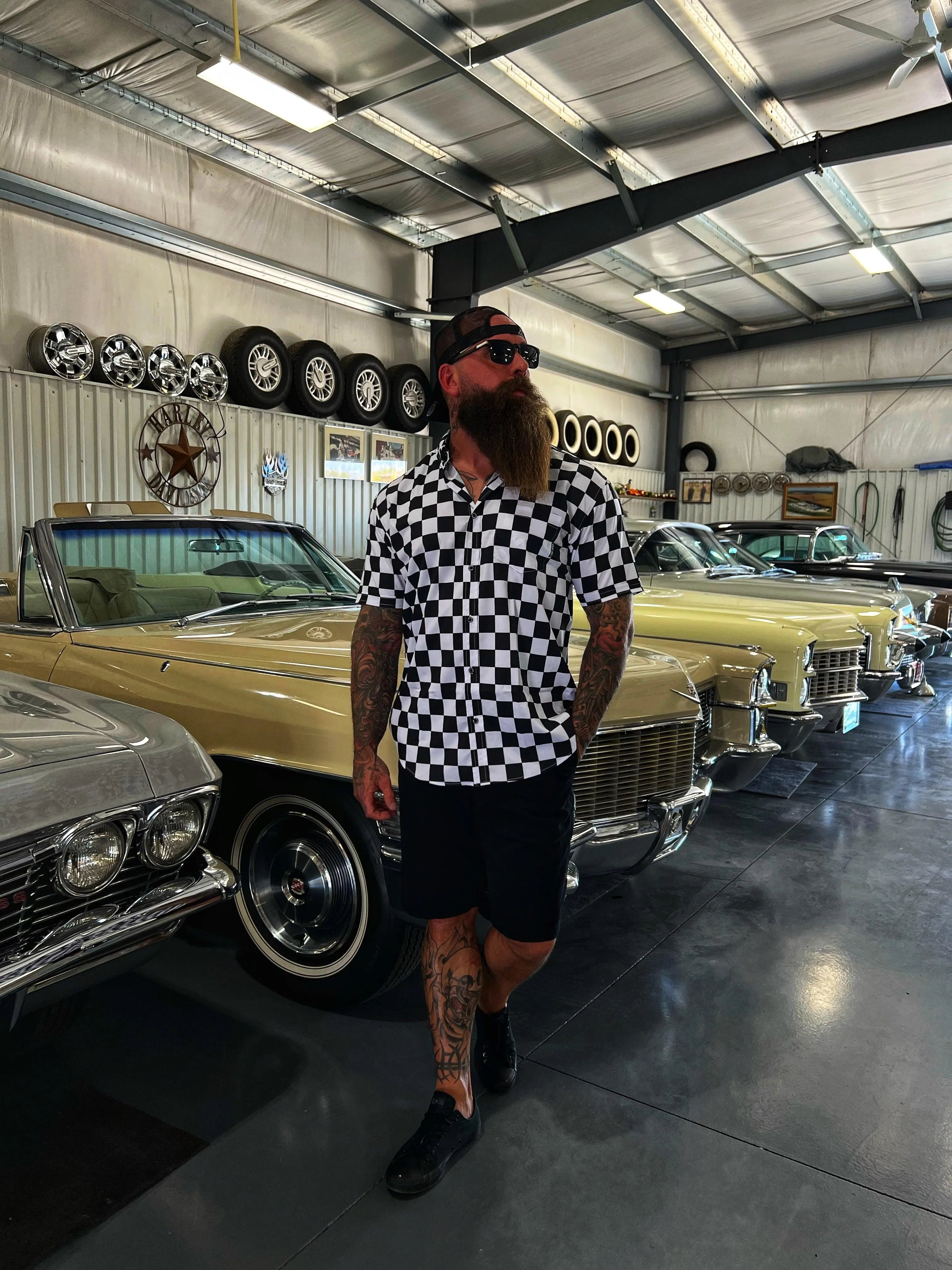 ESSENTIAL LIVE FAST BUTTON UP - The Drive Clothing