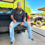 ESSENTIAL ROCKER HAND BUTTON UP - The Drive Clothing