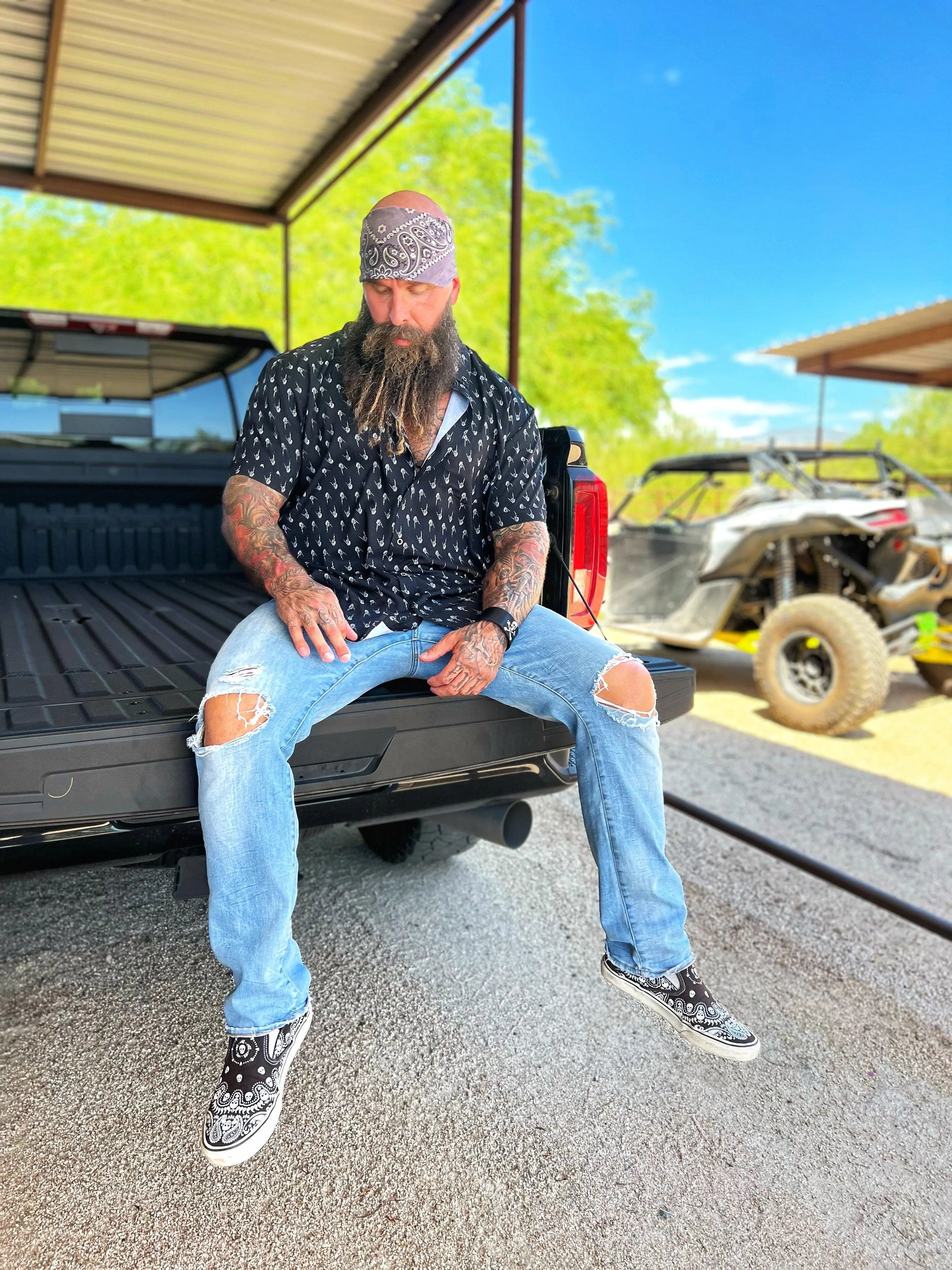 ESSENTIAL ROCKER HAND BUTTON UP - The Drive Clothing