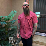 ESSENTIAL ROSE WARRIOR BUTTON UP - The Drive Clothing