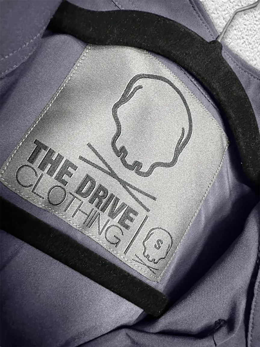 ESSENTIAL SMOKE GREY BUTTON UP - The Drive Clothing